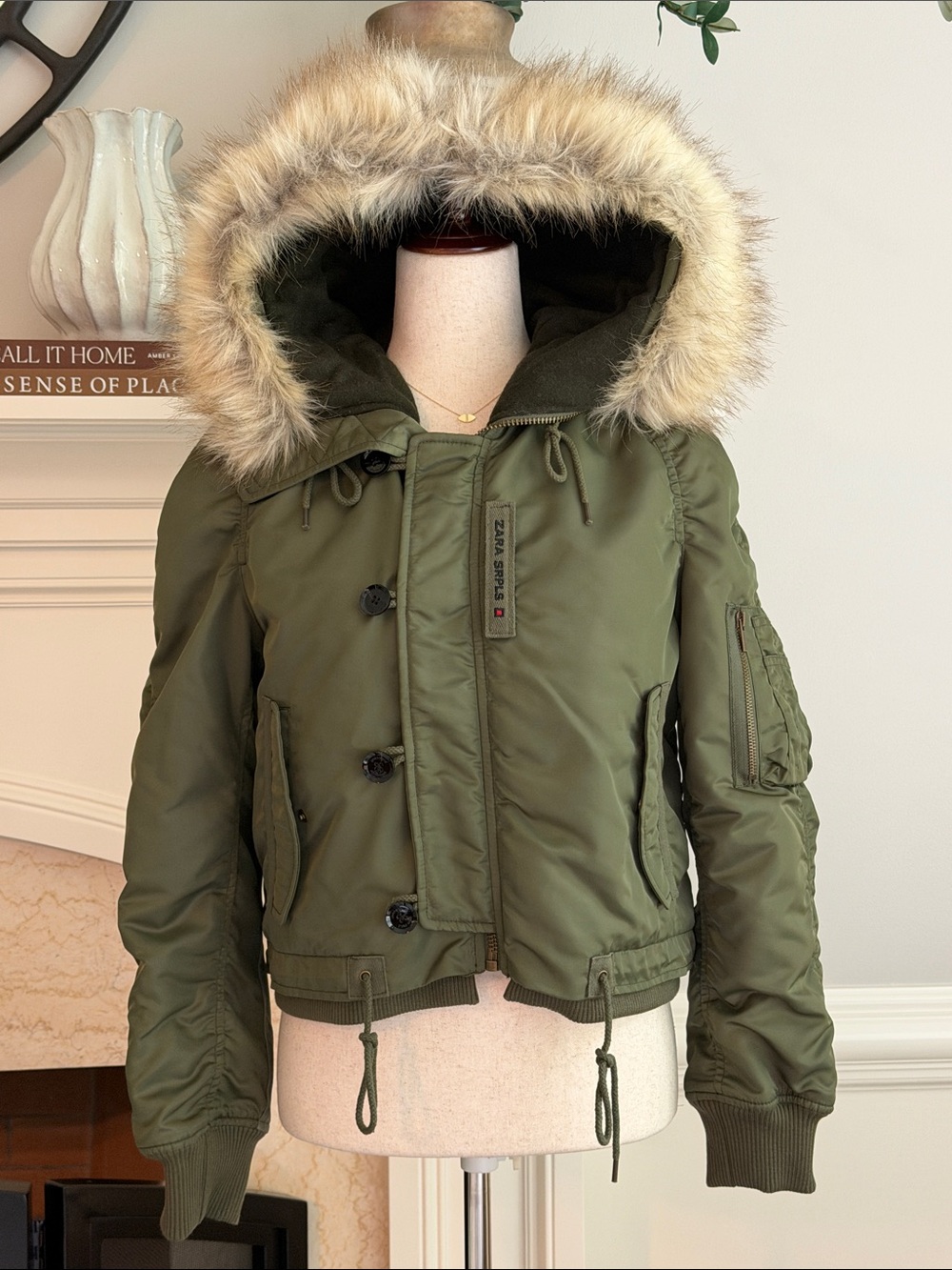 Zara Surplus Coat Jacket NEW NWT